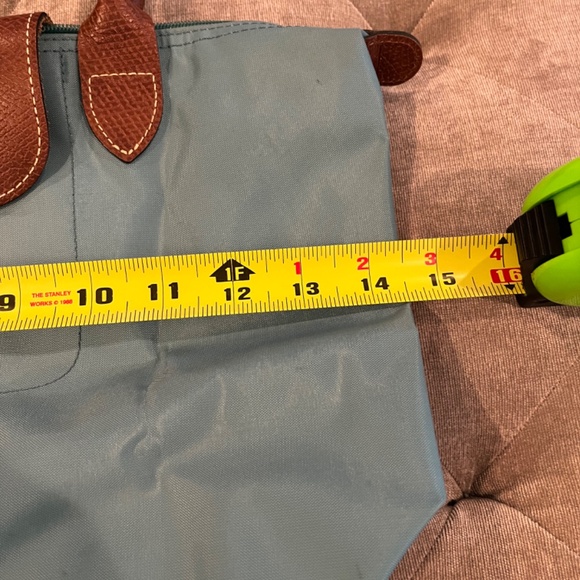 Longchamp Le Pliage Small (LONG STRAPS) Tote Shoulder Bag-BLUE NYLON - Picture 15 of 16